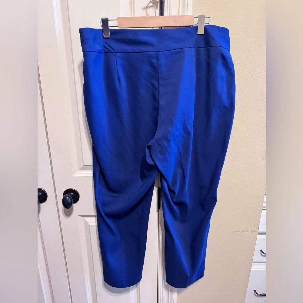 Investments Women’s Plus Size Navy blue Crop Pants Slimming Sz 18W